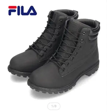 FILA 무광택 블랙 심플 워크 부츠 경량 28cm 방수