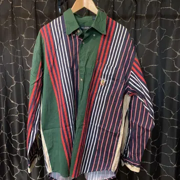 GUESS 스트라이프 긴팔 셔츠