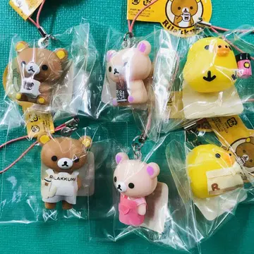 초레어 2011년산 리락쿠마 소프트 비닐 마스코트 초콜릿 & 커피 6개