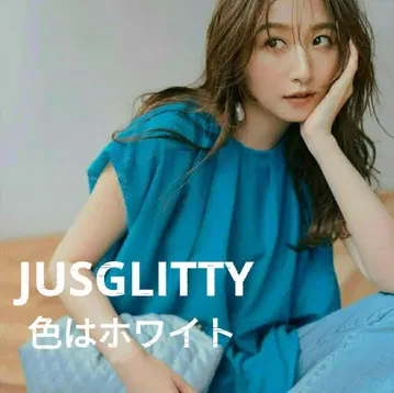 [컨디션 최상] JUSGLITTY 체커 레이스 블라우스 화이트 메쉬 S