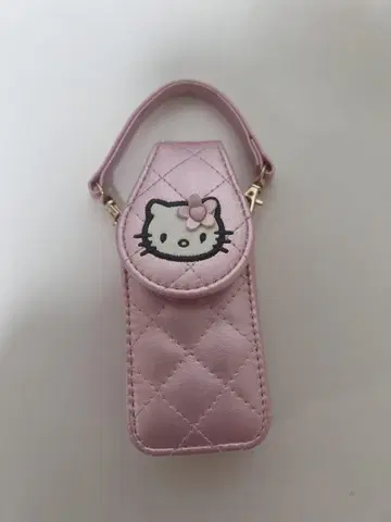 헬로키티 퀼팅 핸드백 핑크