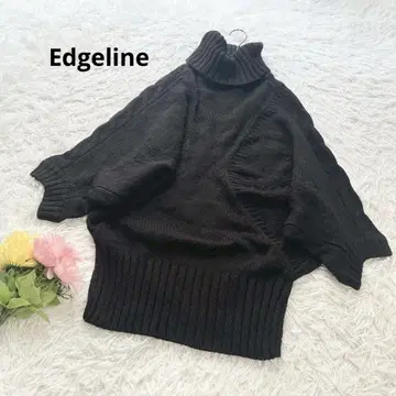 엣지라인 [ F ] 상의 니트 터틀넥 리브  스트레치