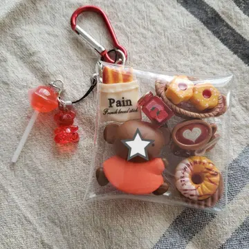 가챠 파우치 카페 파우치 쿠키 커피 라떼 도넛 보리스