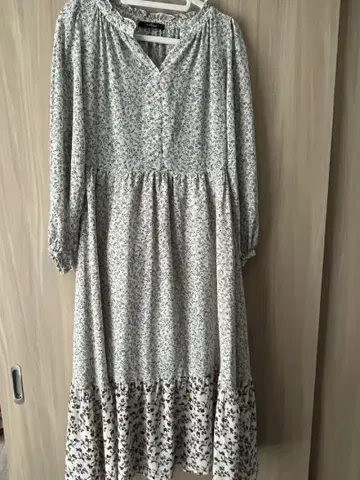 w closet 플라워 프린트 맥시 원피스