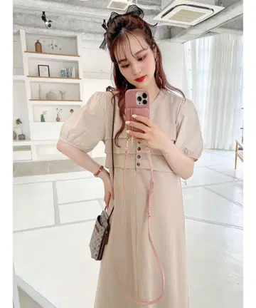 jumelle 허니콤 메쉬 원피스