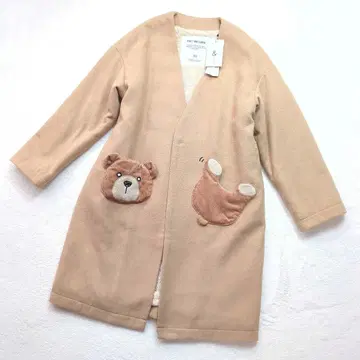 새상품 리벳앤서지 보아 안감 노카라 코트 프리 곰