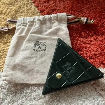 IL BISONTE 다크 그린 코인 케이스