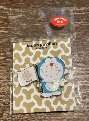 오사카 만박 간사이 만박 일본관 한정판 도라에몽 핀 배지 새상품
