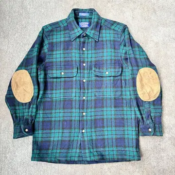 00~90s PENDLETON 플란넬 셔츠 엘보 패치 부착 S