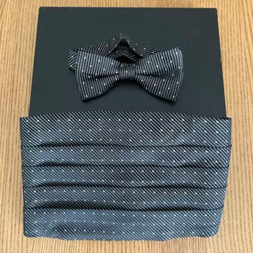 카머밴드 나비 넥타이 실크 100% 온워드 포멀 예복