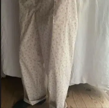 GARAGE daily straight pants ( flower )
