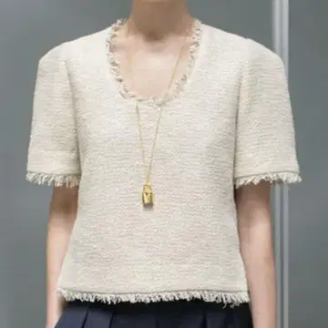 ORR 택 포함 트위드 풀오버 한국