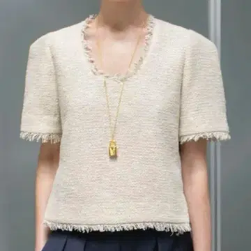 ORR 택 포함 트위드 풀오버 한국