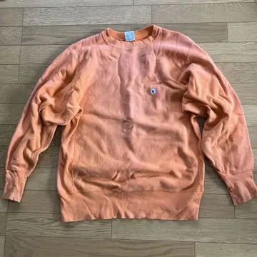 Champion Reverse Weave L 오렌지 맨투맨