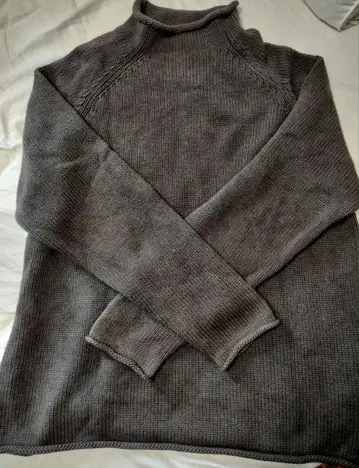 J.Crew 차콜 그레이 롤넥 스웨터 XL