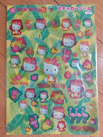 Hello Kitty 스티커 트로피컬