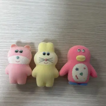 무뉴 가챠가챠 부드러운 피규어 곰 토끼 펭귄 세트