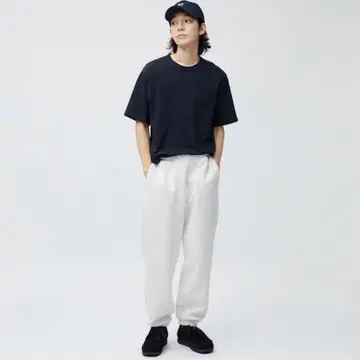 미사용 새상품 GU 지유 헤비 웨이트 맨투맨 와이드 이지 팬츠