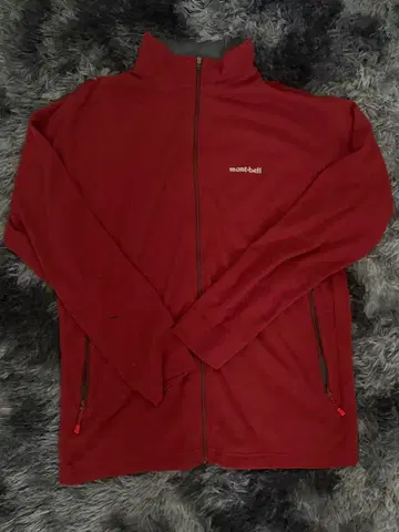 mont-bell 빨간색 풀 집업 자켓 M