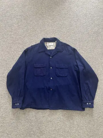 60s sears 무지 긴팔 셔츠 울