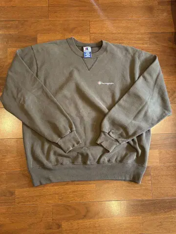 Champion XL 카키 맨투맨