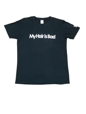 [밴드] My Hair is Bad 양면 프린트 티셔츠 블랙 L 사이즈