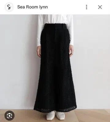 Sea Room lynn 블랙 와이드 팬츠