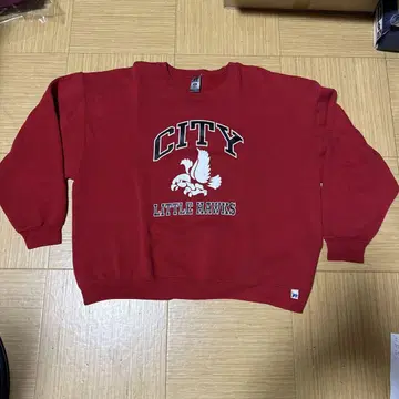 RUSSELL CITY LITTLE HAWKS 트레이닝복 XL 레드