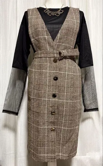 새상품 글렌체크 살로펫 y2k / 헤이세이 갸루 / 그런지