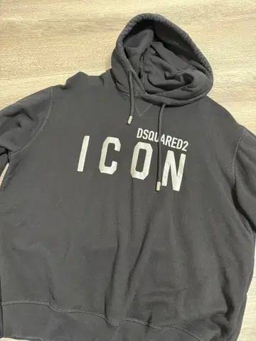 DSQUARED2 ICON 블랙 후드티 XXL
