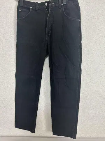 랭글러 34/32 블랙 데님 청바지