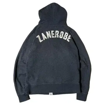 RH 취급 ZANEROBE 제인 로브 로고 와펜 후드티 그레이