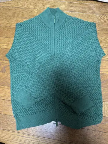 LACOSTE 바스켓 니트 지퍼 자켓