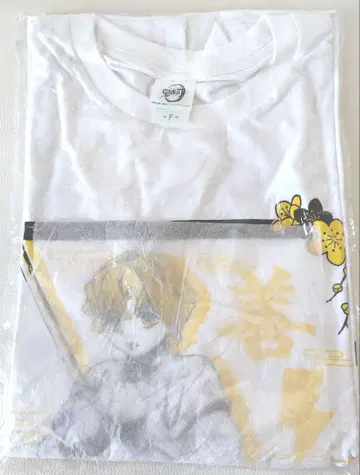 귀멸의 칼날 아가츠마 젠이츠 T셔츠 F 사이즈 화이트 미개봉 새상품