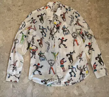Desigual 아트 프린트 긴팔 셔츠 M