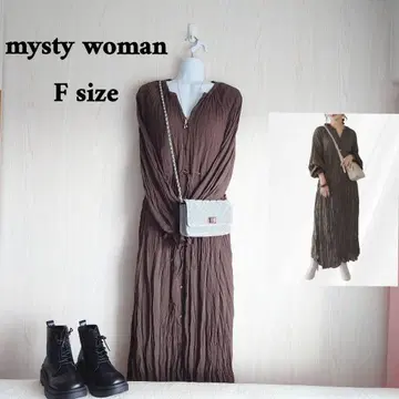 와셔 가공이 멋스러운 mysty woman 셔츠 원피스