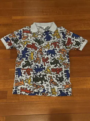 Kids Hang 컬러풀 아트 피케 셔츠