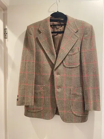 [ USED ] 체크 무늬 테일러드 자켓