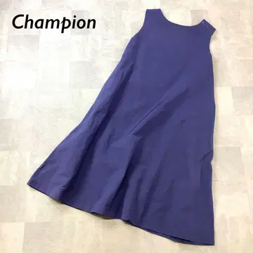 Champion 나일론 슬리브리스 플레인 원피스 네이비