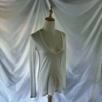 JIL SANDER silk cotton cutsew l/s tee