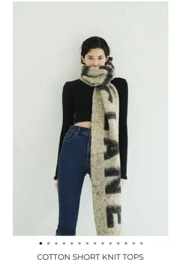 클라네 COTTON SHORT KNIT TOPS 정품