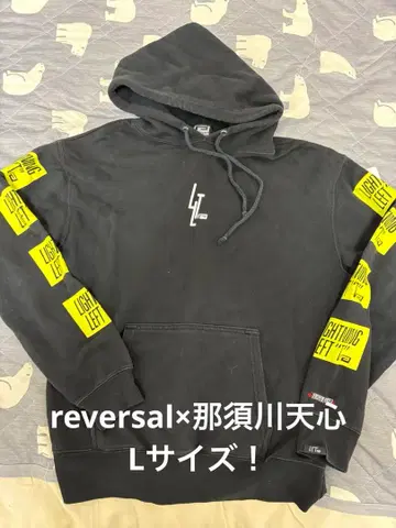 초레어 L! reversal x 나스카와 텐신 풀오버 후드티 블랙