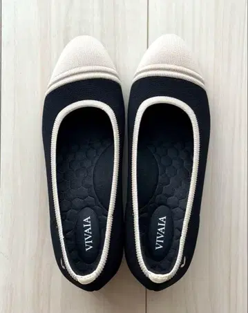 VIVAIA 니트 하이힐 23.5cm EU36.5 블랙/베이지
