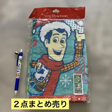 토이스토리 TOY STORY 페이스 타월 볼펜 2종 세트