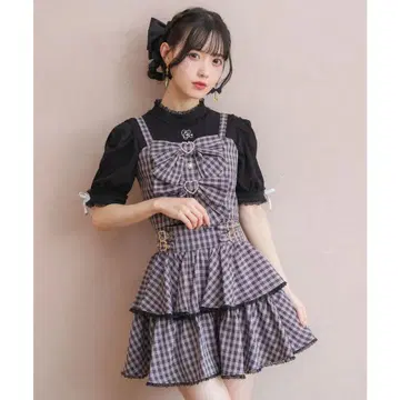 ROJITA 더블 리본 뷔스티에 스커트 셋업 핑크