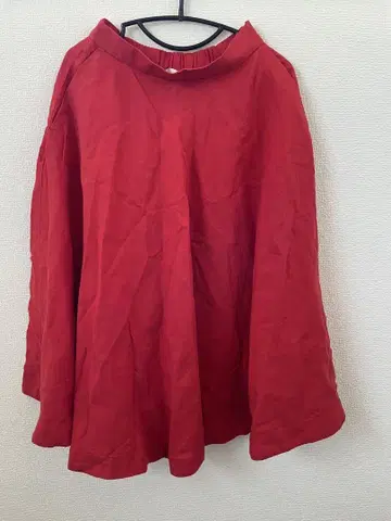 United arrows/레드 플레어 스커트 사이즈 36 린넨