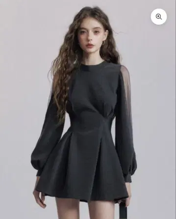 side see-through point one-piece DL1280