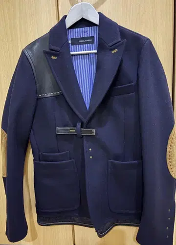 DSQUARED2 네이비 피 코트 46