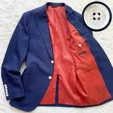 컨디션 최상 azabu tailor 테일러드 자켓 네이비 쉘 버튼
