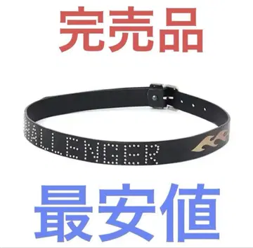 CHALLENGER FIRE LEATHER BELT 블랙 미사용 새상품